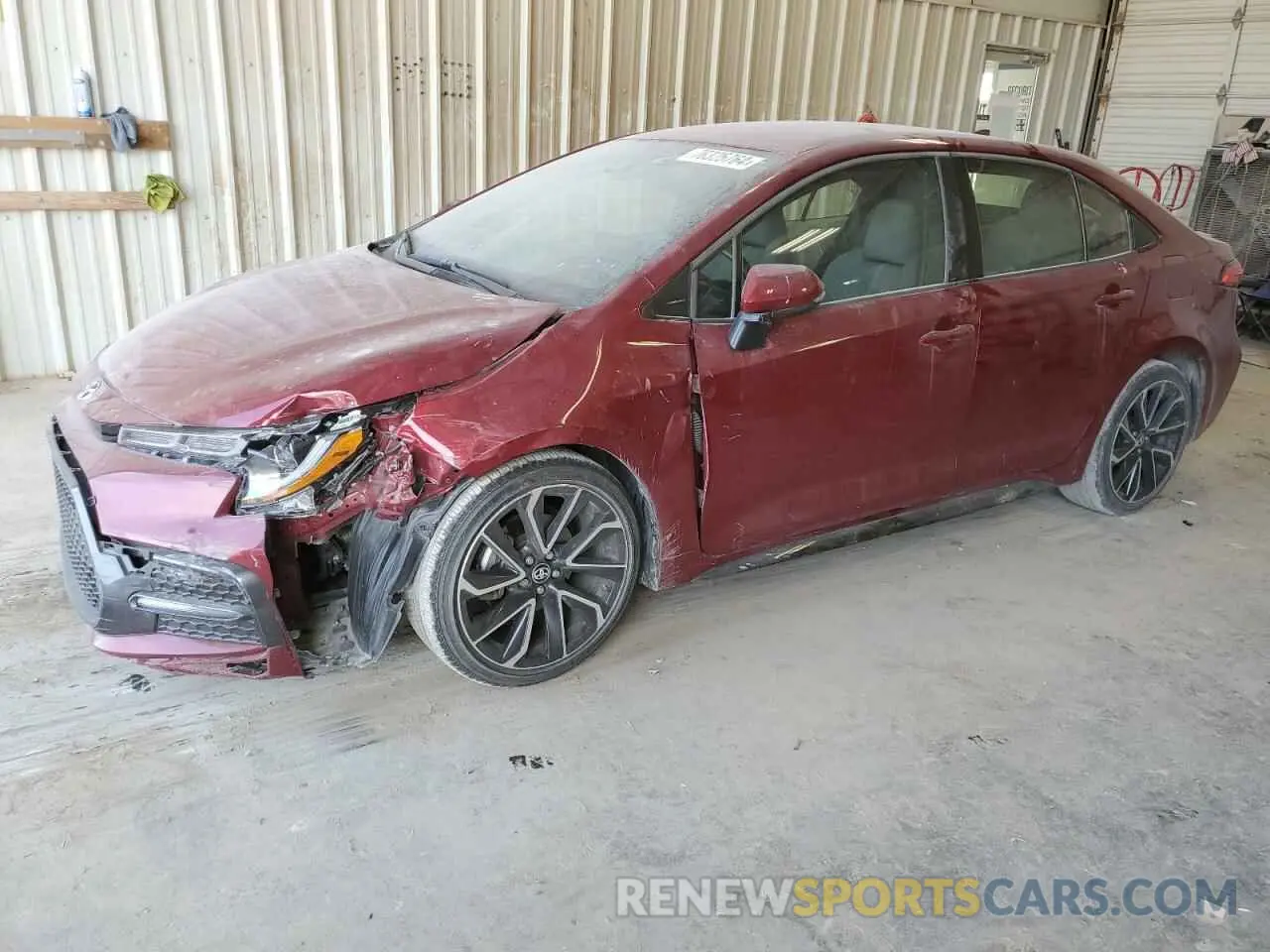1 Photograph of a damaged car JTDS4MCE1NJ092927 TOYOTA COROLLA 2022