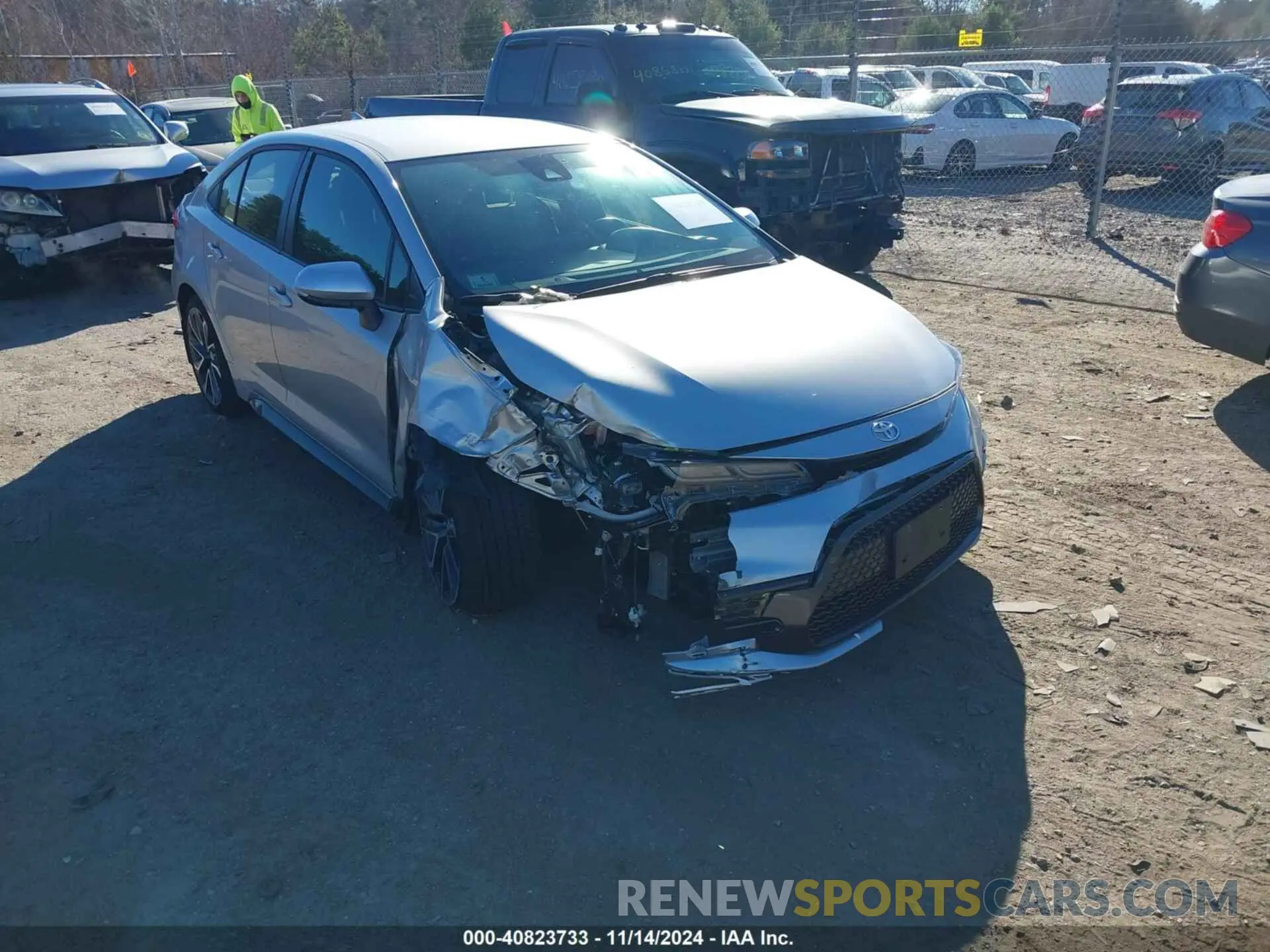 1 Photograph of a damaged car JTDS4MCE1NJ097464 TOYOTA COROLLA 2022