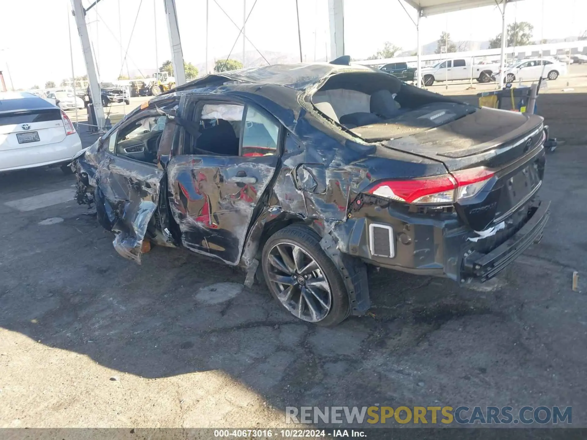 3 Фотография поврежденного автомобиля JTDS4MCE2NJ099658 TOYOTA COROLLA 2022