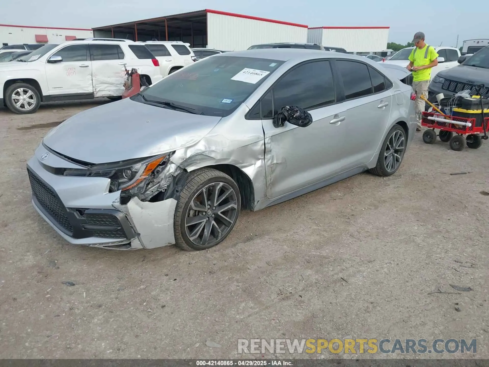 2 Photograph of a damaged car JTDS4MCE3N3504169 TOYOTA COROLLA 2022