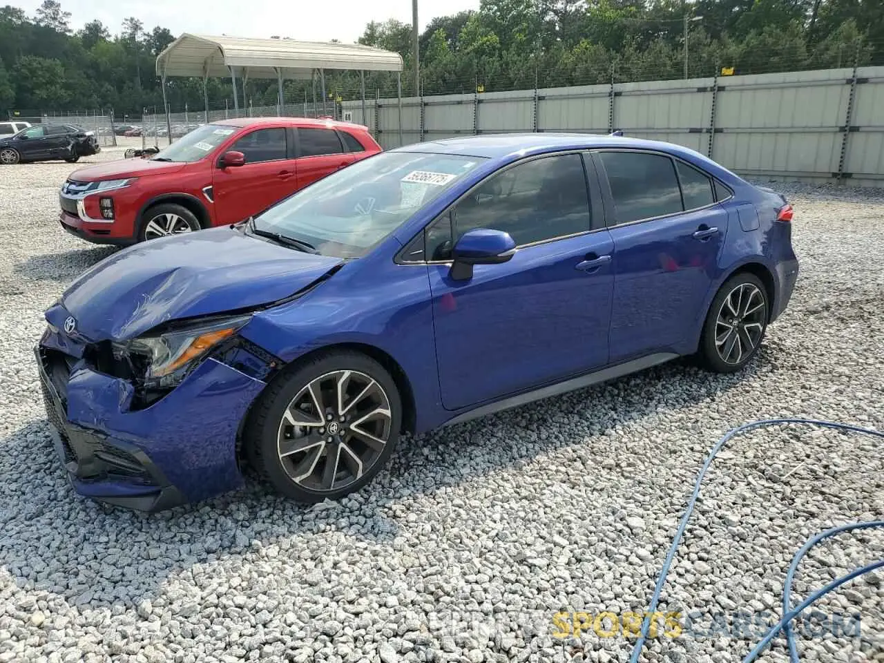 1 Photograph of a damaged car JTDS4MCE3NJ083937 TOYOTA COROLLA 2022