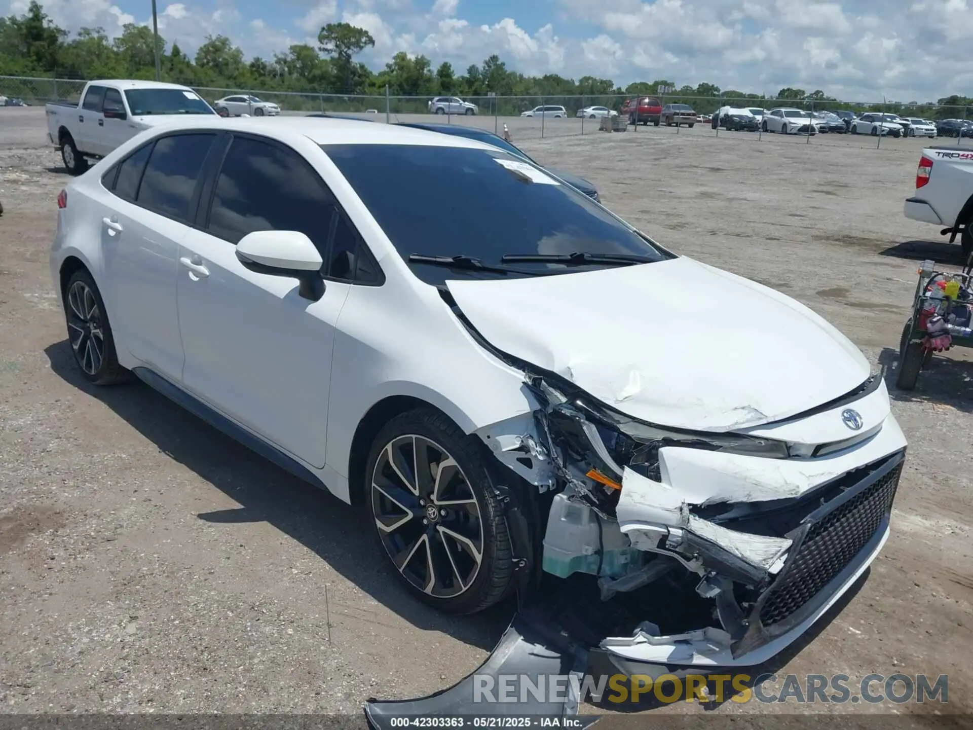 1 Photograph of a damaged car JTDS4MCE3NJ085588 TOYOTA COROLLA 2022