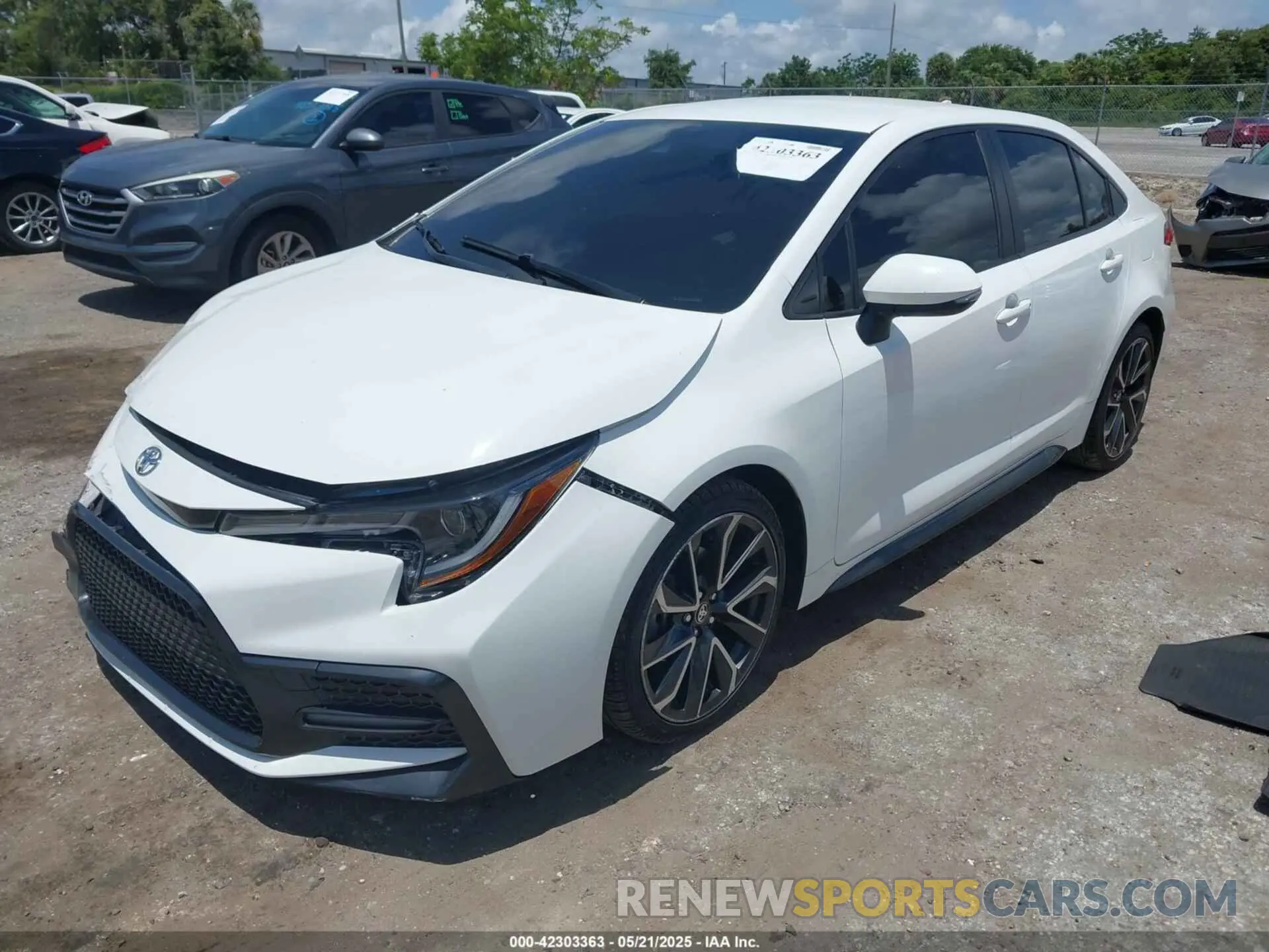 2 Photograph of a damaged car JTDS4MCE3NJ085588 TOYOTA COROLLA 2022