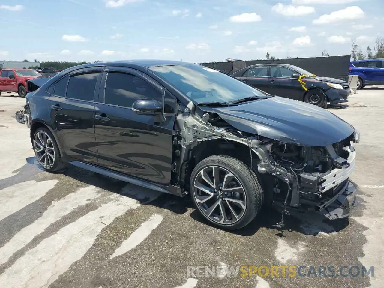 4 Photograph of a damaged car JTDS4MCE3NJ087485 TOYOTA COROLLA 2022
