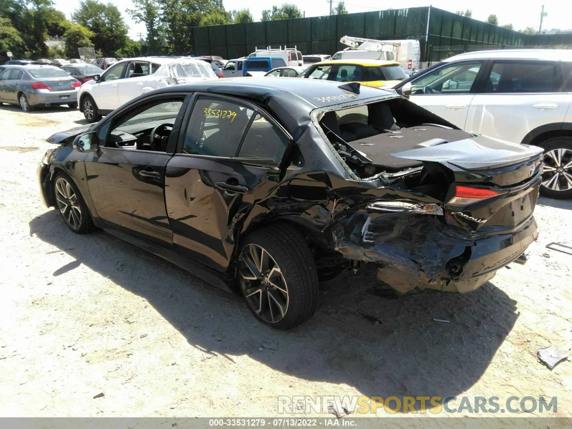 3 Фотография поврежденного автомобиля JTDS4MCE3NJ090032 TOYOTA COROLLA 2022