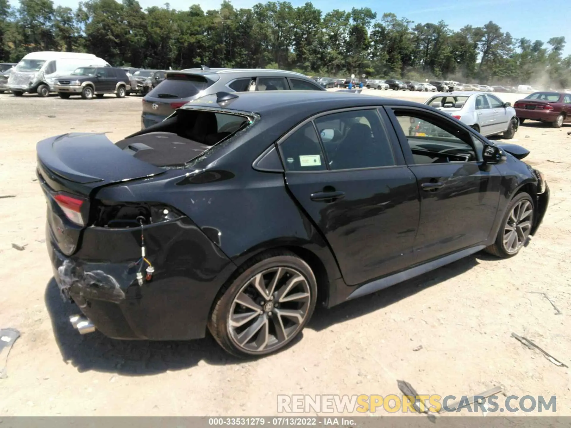 4 Фотография поврежденного автомобиля JTDS4MCE3NJ090032 TOYOTA COROLLA 2022