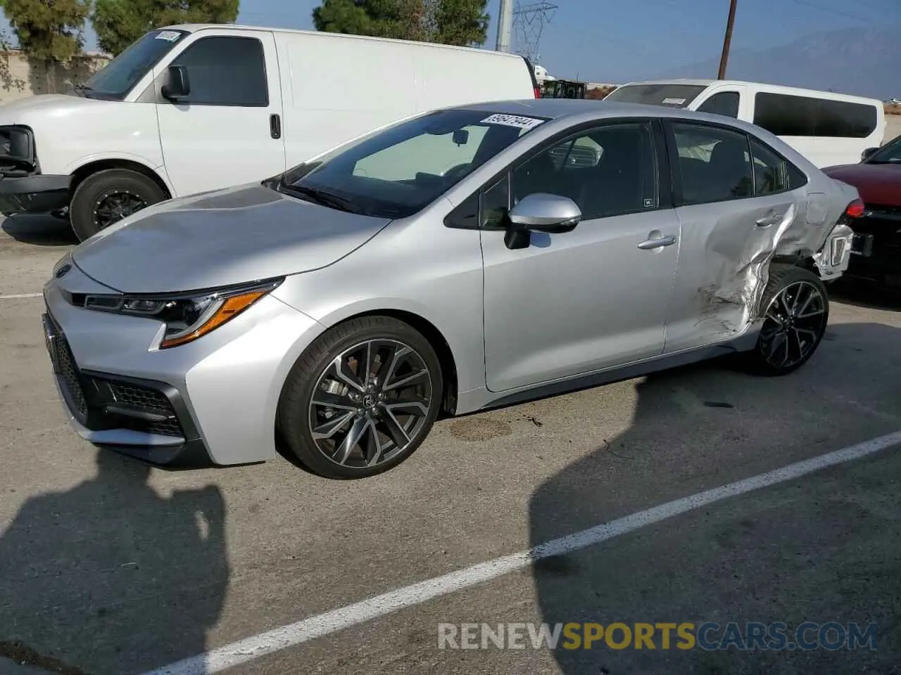 1 Photograph of a damaged car JTDS4MCE4N3502446 TOYOTA COROLLA 2022