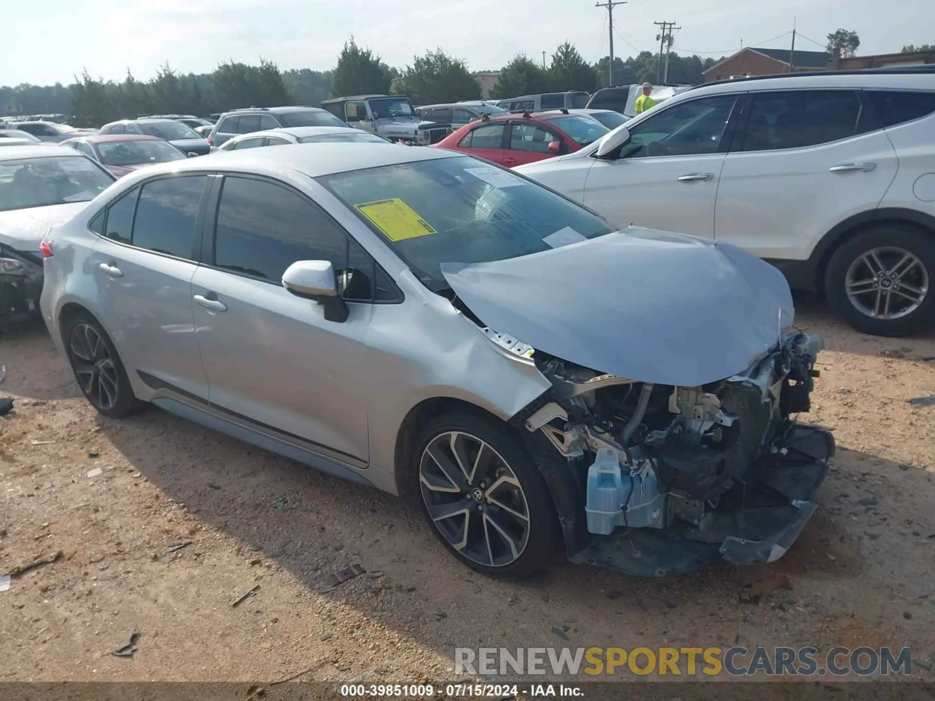 1 Photograph of a damaged car JTDS4MCE4N3504469 TOYOTA COROLLA 2022