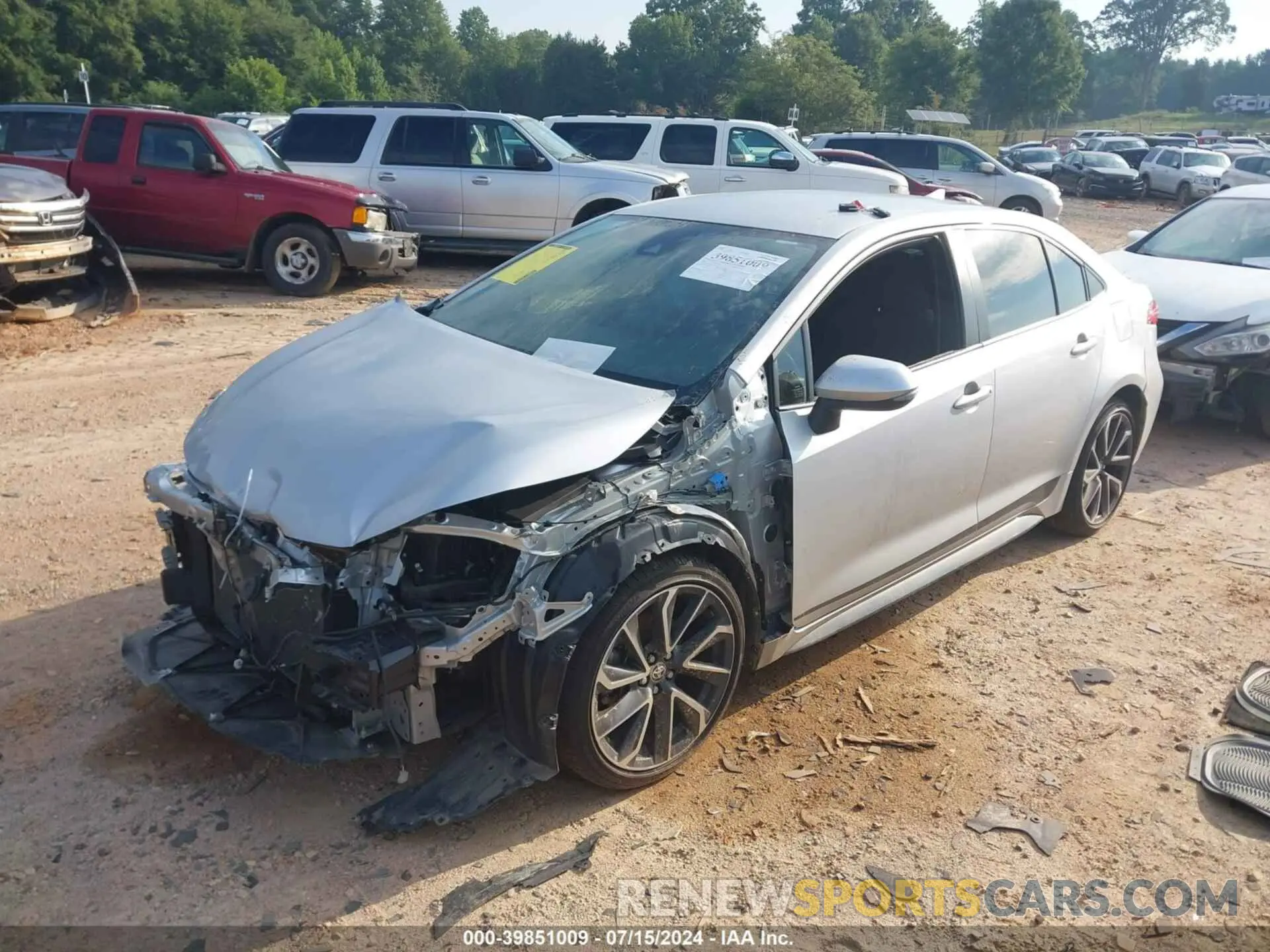 2 Photograph of a damaged car JTDS4MCE4N3504469 TOYOTA COROLLA 2022