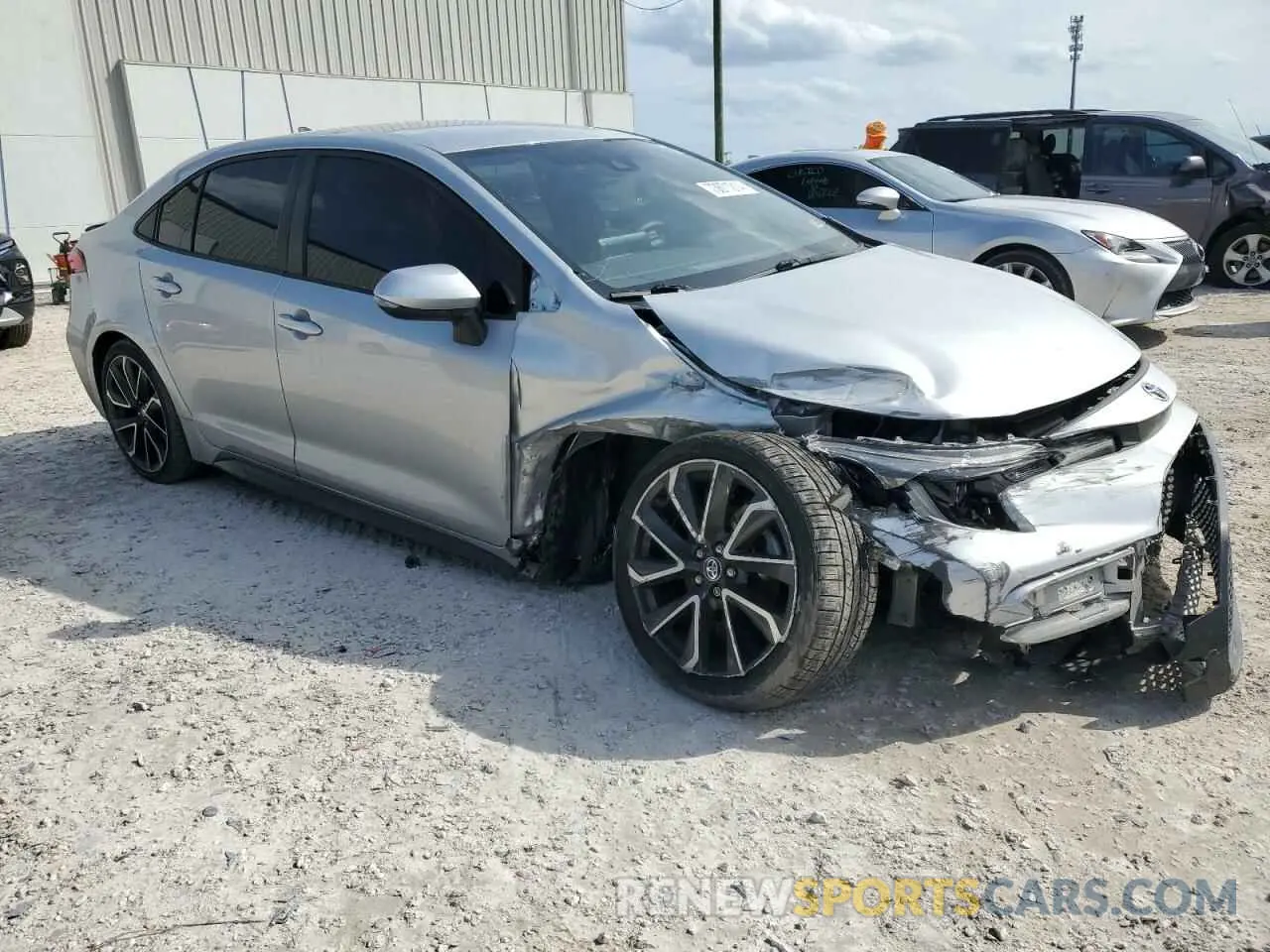 4 Photograph of a damaged car JTDS4MCE4NJ088709 TOYOTA COROLLA 2022