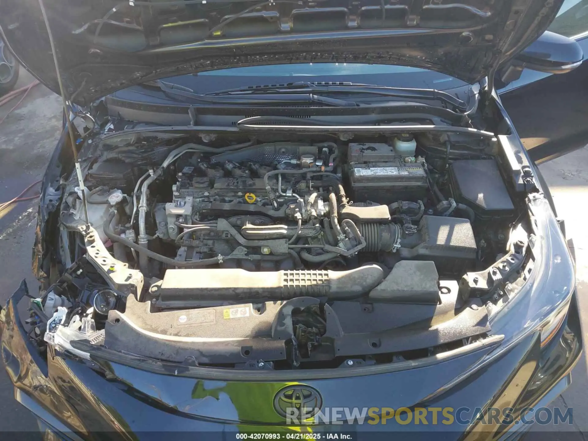 10 Photograph of a damaged car JTDS4MCE4NJ097748 TOYOTA COROLLA 2022