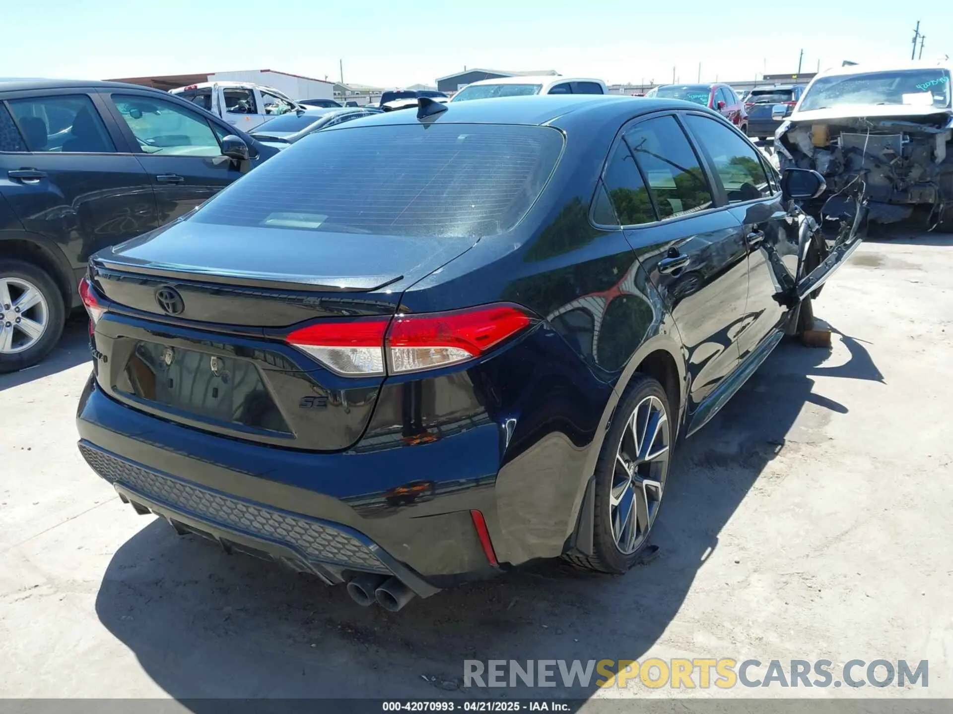 4 Photograph of a damaged car JTDS4MCE4NJ097748 TOYOTA COROLLA 2022