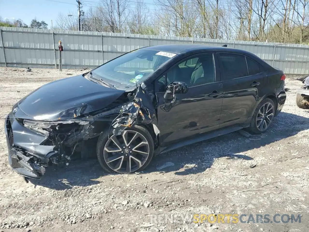 1 Photograph of a damaged car JTDS4MCE6NJ082006 TOYOTA COROLLA 2022
