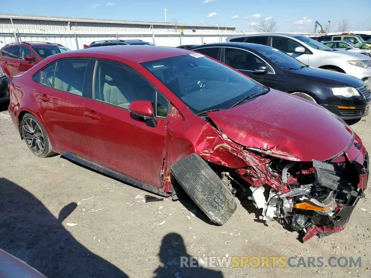 4 Фотография поврежденного автомобиля JTDS4MCE6NJ094463 TOYOTA COROLLA 2022