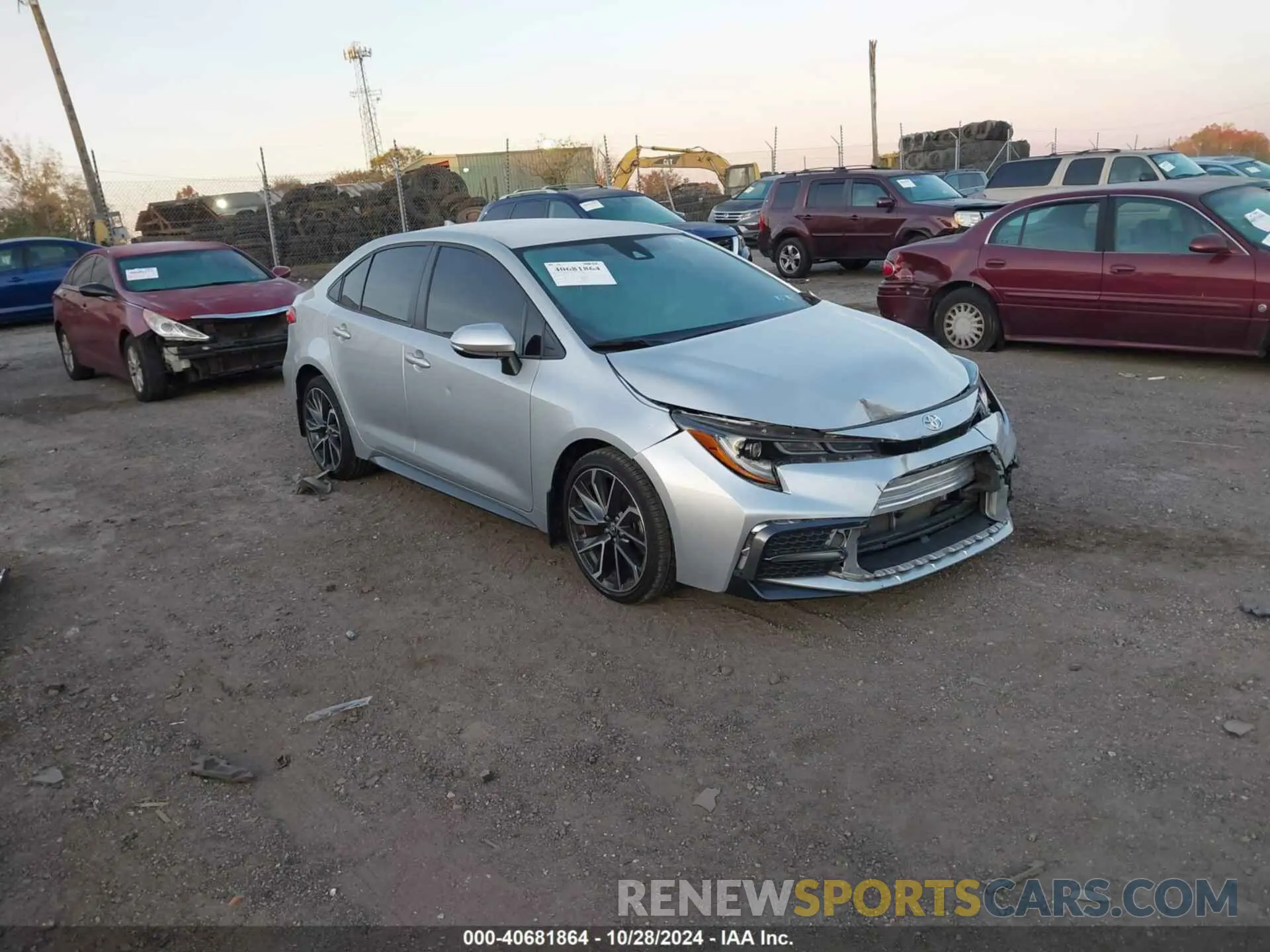1 Photograph of a damaged car JTDS4MCE7N3512842 TOYOTA COROLLA 2022