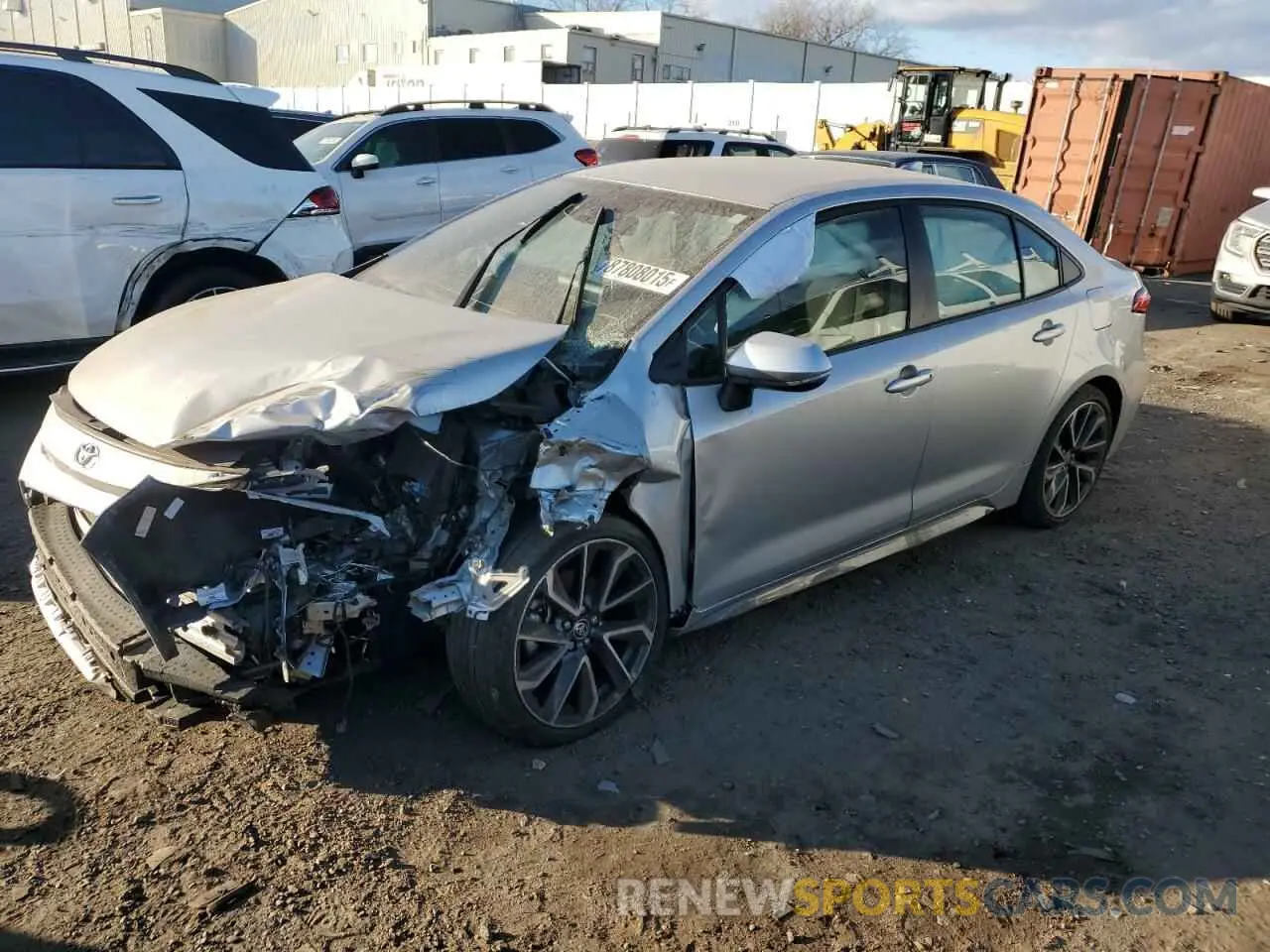 1 Photograph of a damaged car JTDS4MCE7NJ087120 TOYOTA COROLLA 2022