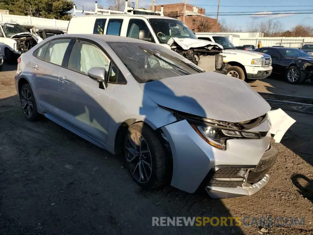 4 Photograph of a damaged car JTDS4MCE7NJ087120 TOYOTA COROLLA 2022
