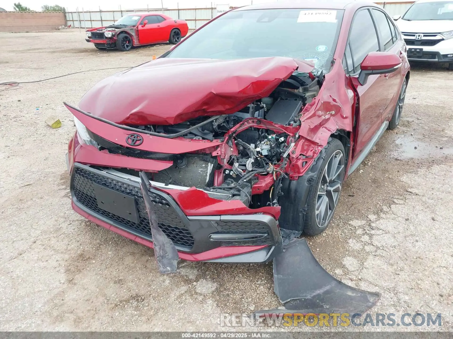6 Photograph of a damaged car JTDS4MCE8NJ091547 TOYOTA COROLLA 2022