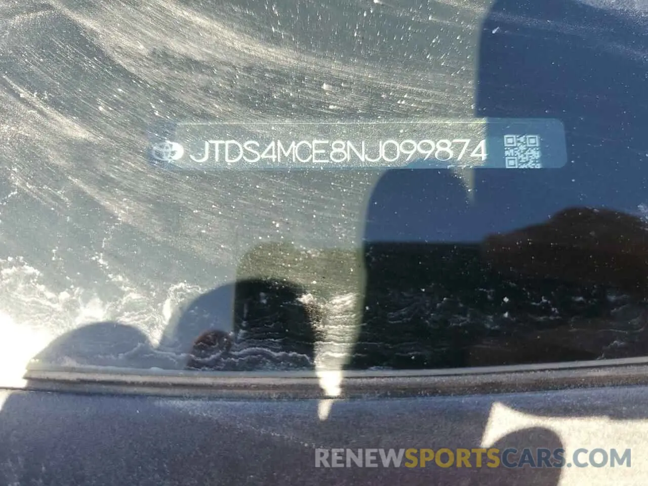 12 Photograph of a damaged car JTDS4MCE8NJ099874 TOYOTA COROLLA 2022