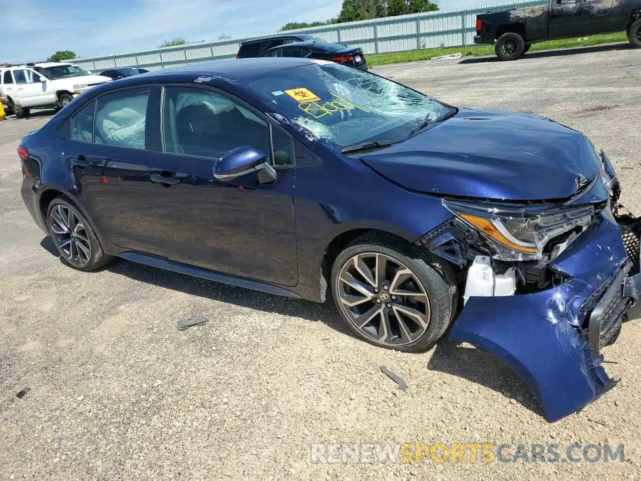 4 Photograph of a damaged car JTDS4MCE9NJ086857 TOYOTA COROLLA 2022
