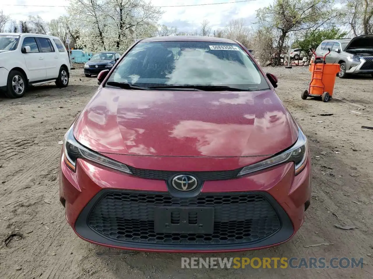 5 Фотография поврежденного автомобиля JTDVPMAE3NJ230958 TOYOTA COROLLA 2022
