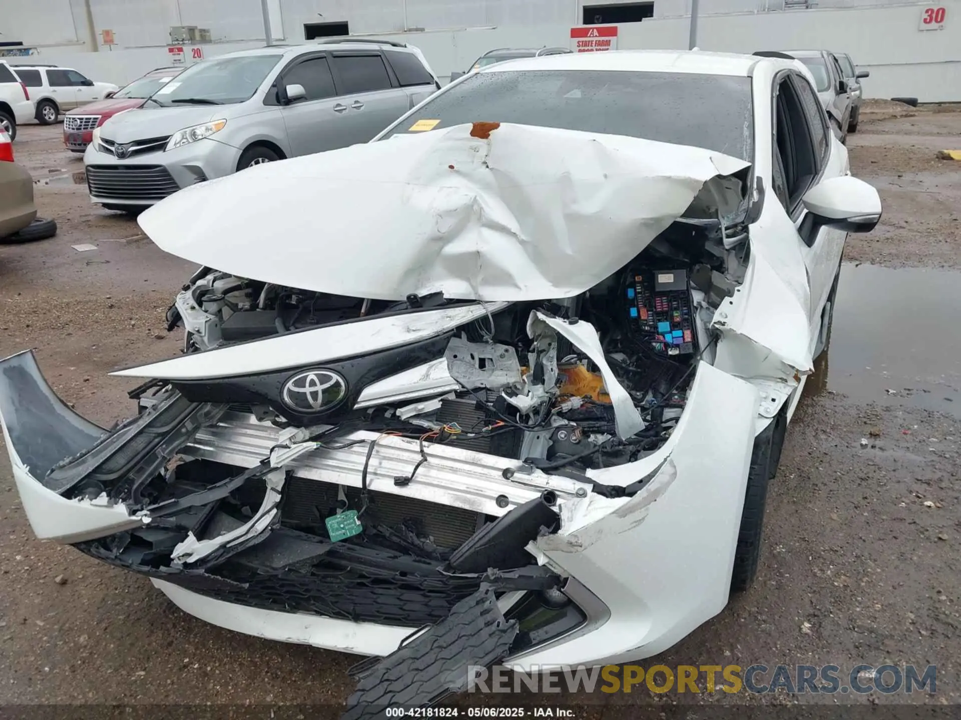 6 Фотография поврежденного автомобиля JTNC4MBE6N3172990 TOYOTA COROLLA 2022