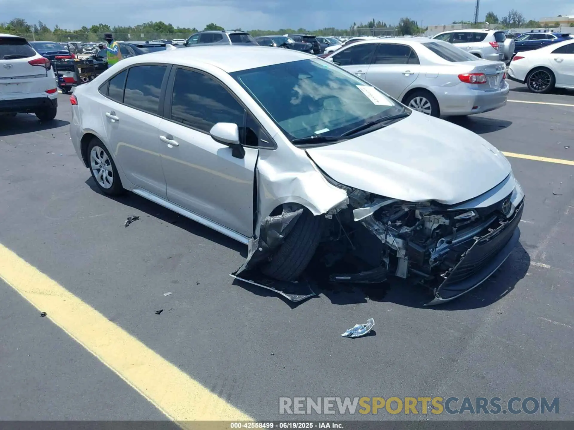 1 Photograph of a damaged car 5YFB4MDE2PP018039 TOYOTA COROLLA 2023