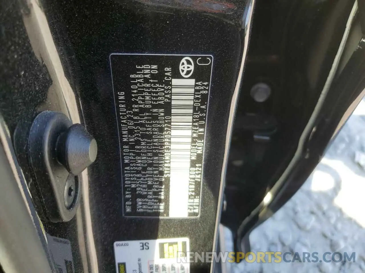12 Photograph of a damaged car 5YFB4MDE3PP057710 TOYOTA COROLLA 2023