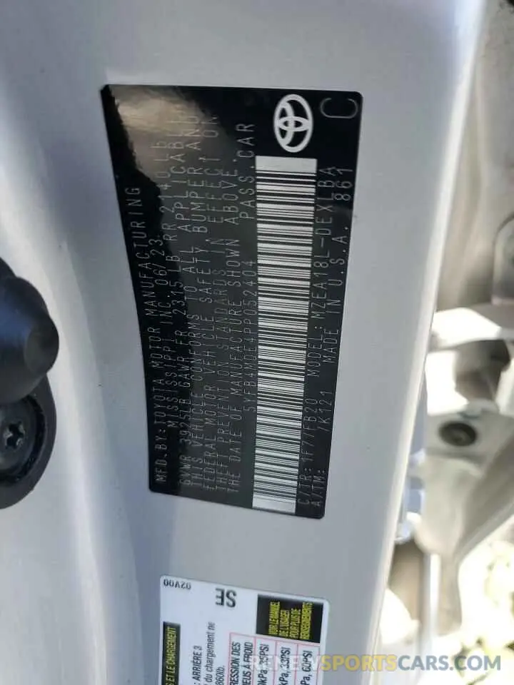 12 Фотография поврежденного автомобиля 5YFB4MDE4PP052404 TOYOTA COROLLA 2023