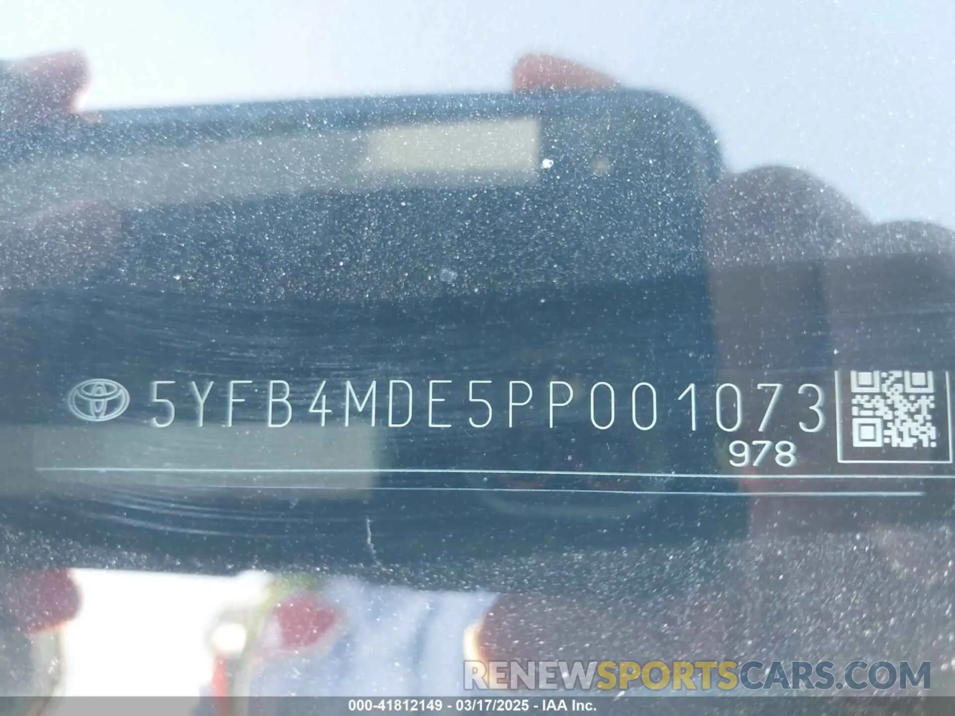 9 Photograph of a damaged car 5YFB4MDE5PP001073 TOYOTA COROLLA 2023