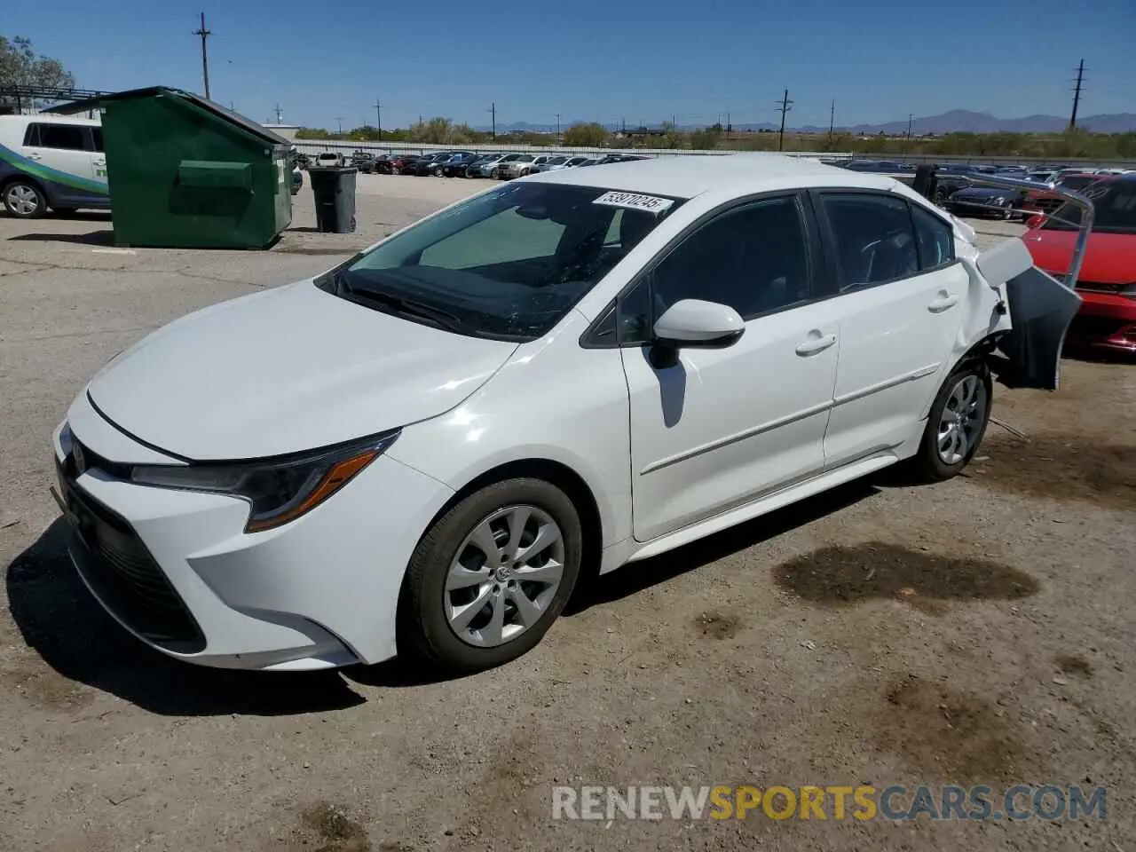 1 Photograph of a damaged car 5YFB4MDE7PP036567 TOYOTA COROLLA 2023