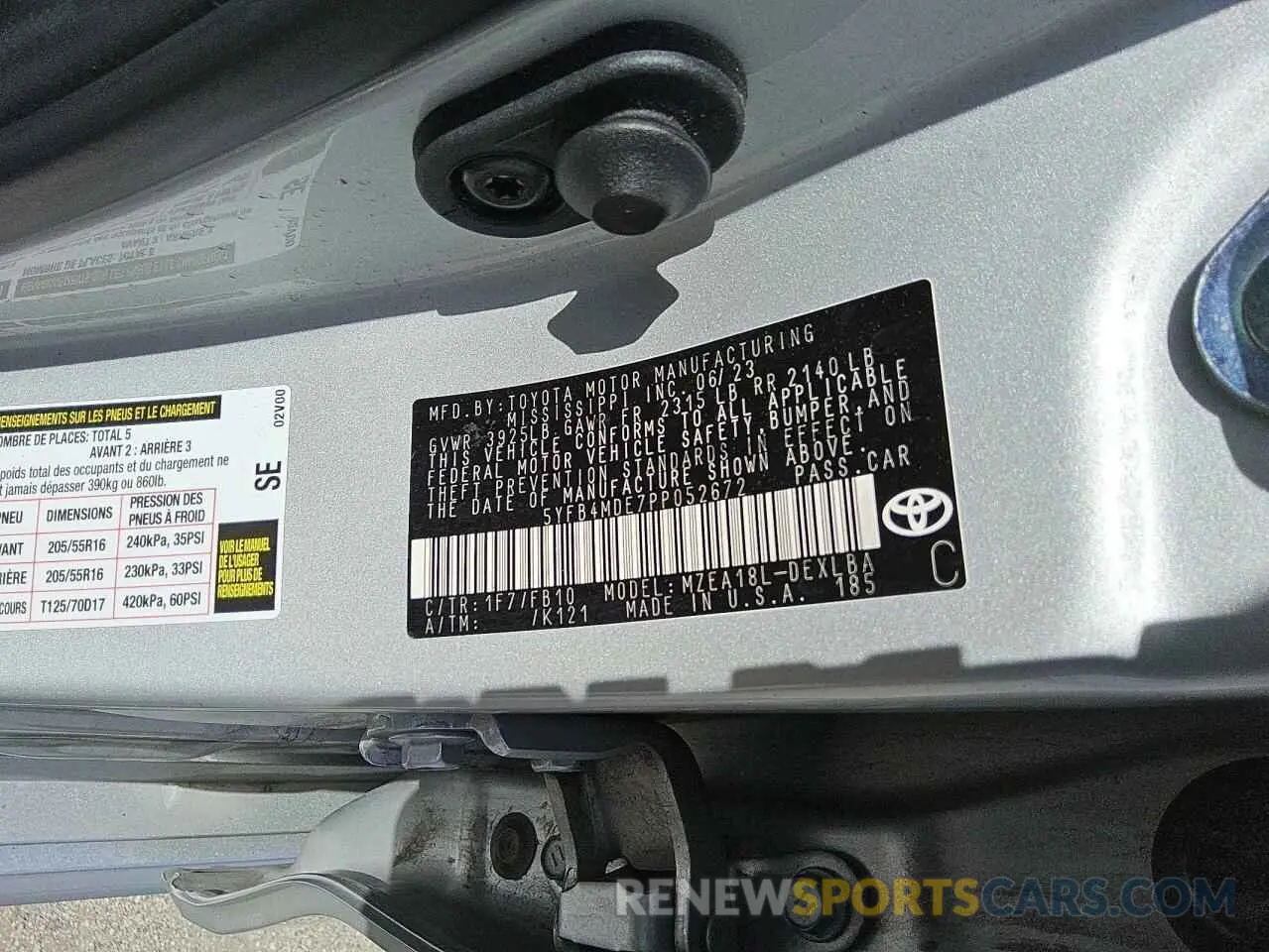 12 Photograph of a damaged car 5YFB4MDE7PP052672 TOYOTA COROLLA 2023