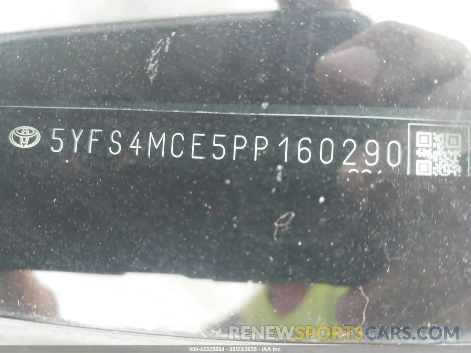 9 Photograph of a damaged car 5YFS4MCE5PP160290 TOYOTA COROLLA 2023