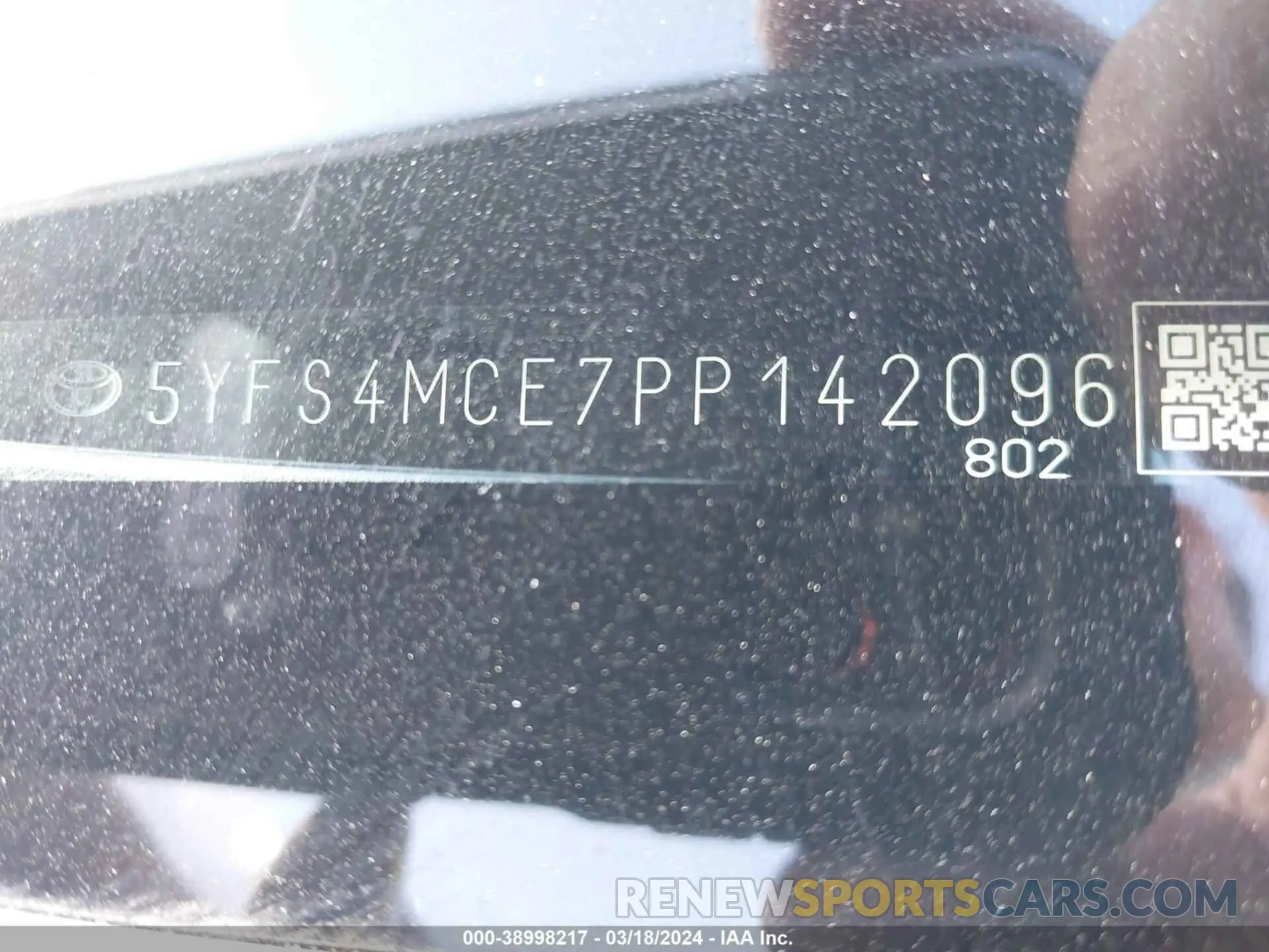 9 Фотография поврежденного автомобиля 5YFS4MCE7PP142096 TOYOTA COROLLA 2023