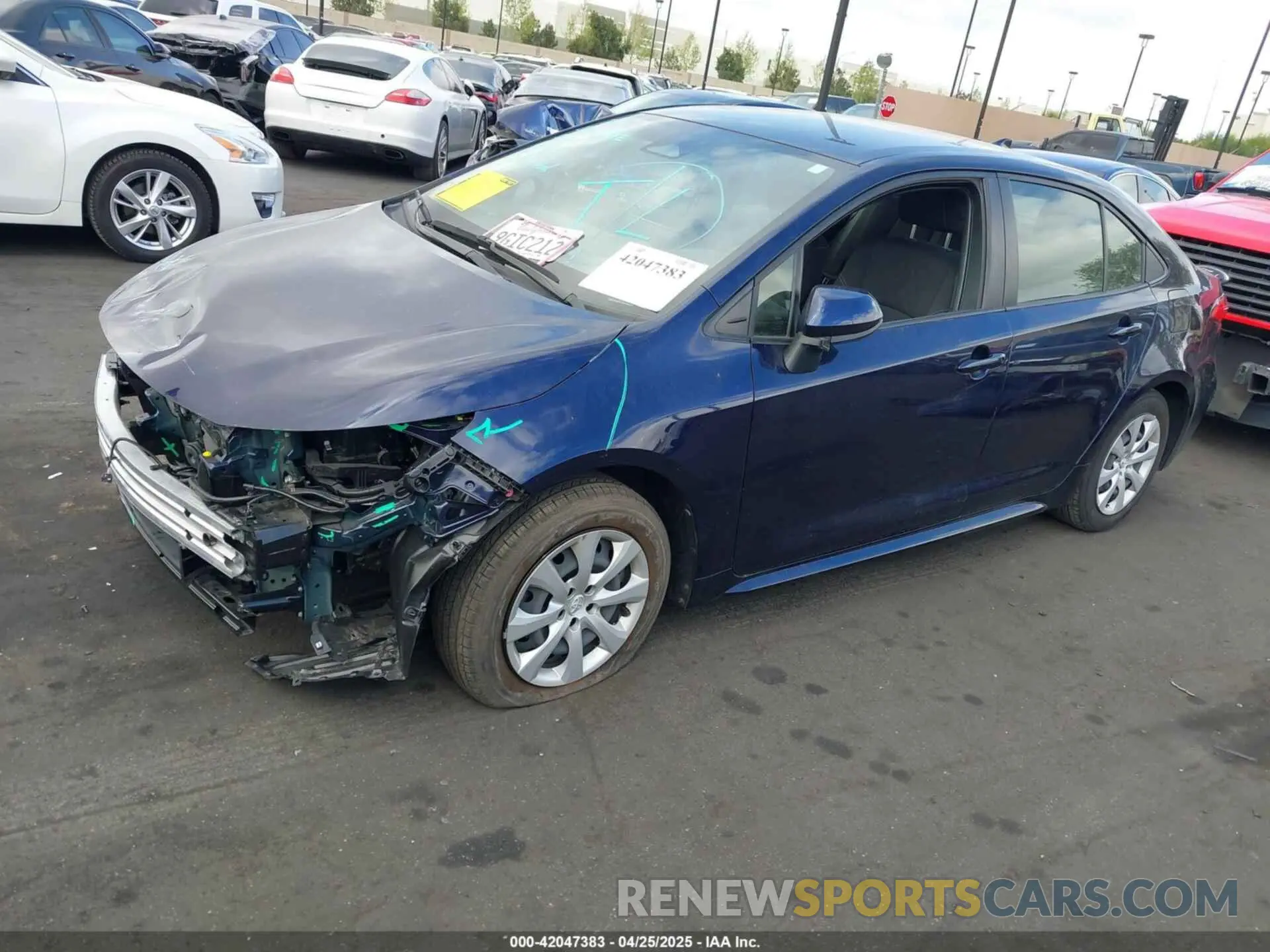 2 Photograph of a damaged car JTDB4MEE1PJ007665 TOYOTA COROLLA 2023