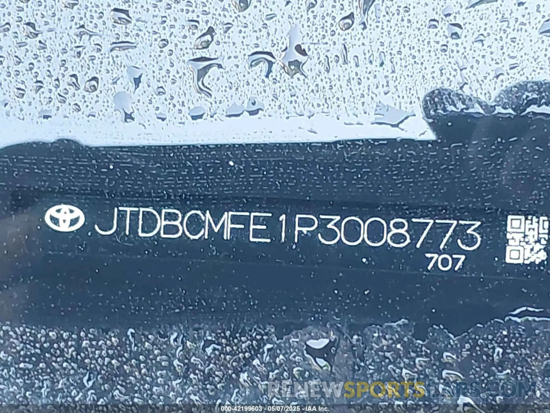 9 Photograph of a damaged car JTDBCMFE1P3008773 TOYOTA COROLLA 2023