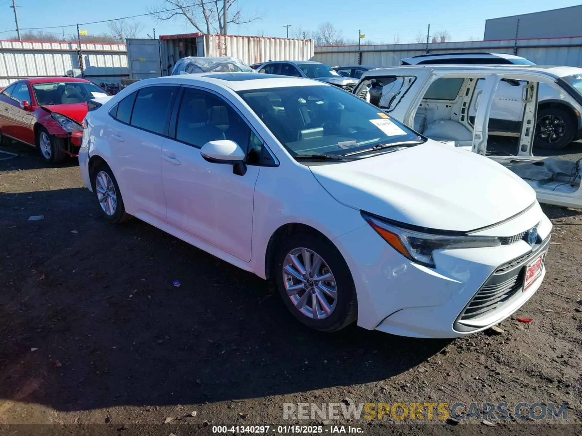 1 Photograph of a damaged car JTDBCMFE1PJ011085 TOYOTA COROLLA 2023