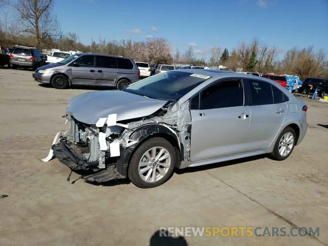1 Photograph of a damaged car JTDBCMFE2P3013481 TOYOTA COROLLA 2023