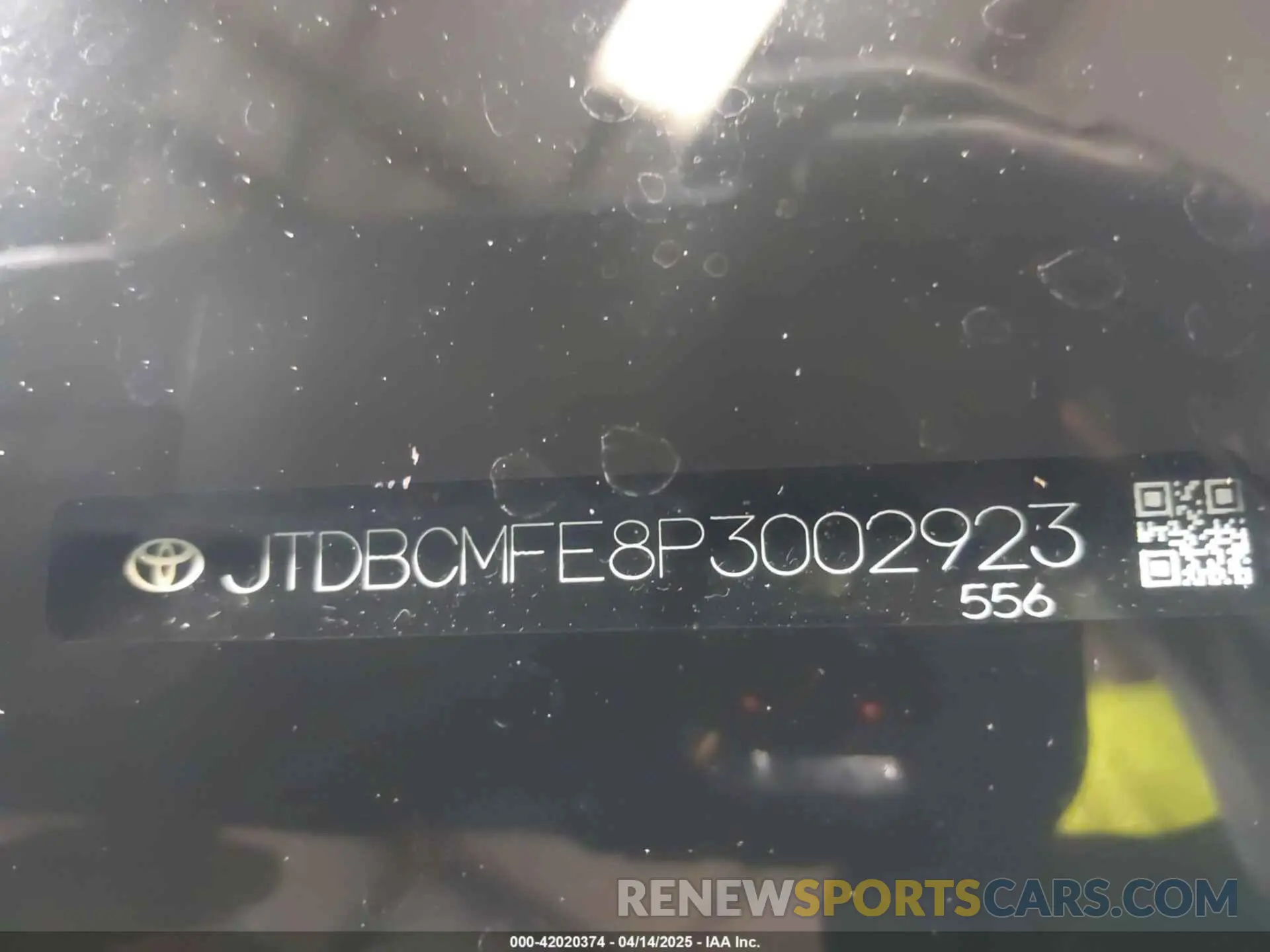 18 Фотография поврежденного автомобиля JTDBCMFE8P3002923 TOYOTA COROLLA 2023