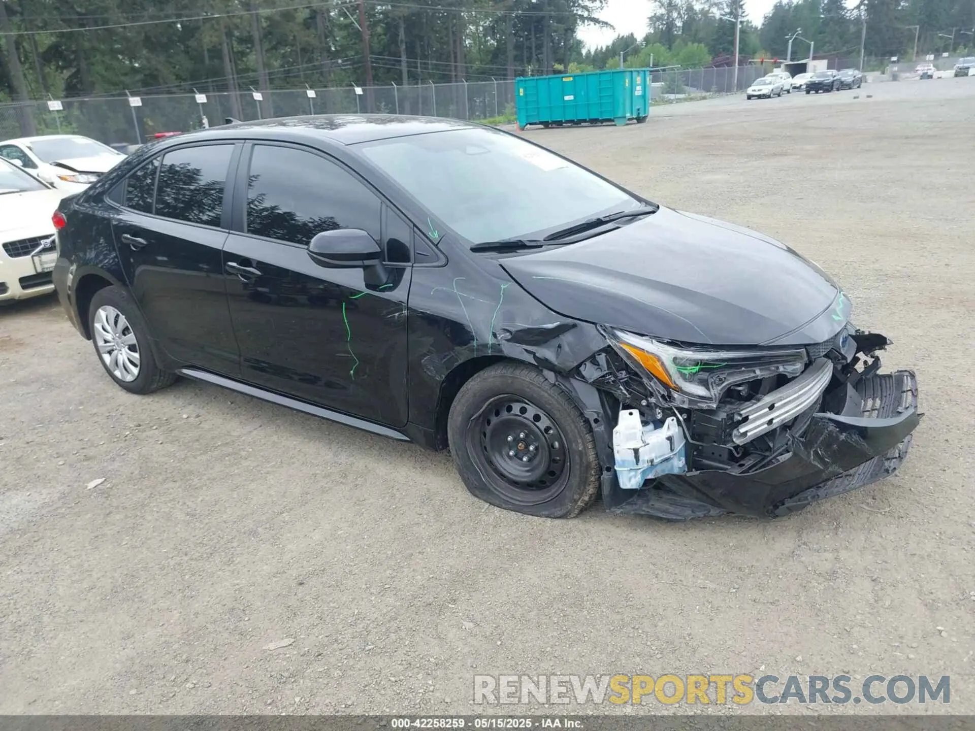 1 Photograph of a damaged car JTDBCMFE9P3024736 TOYOTA COROLLA 2023