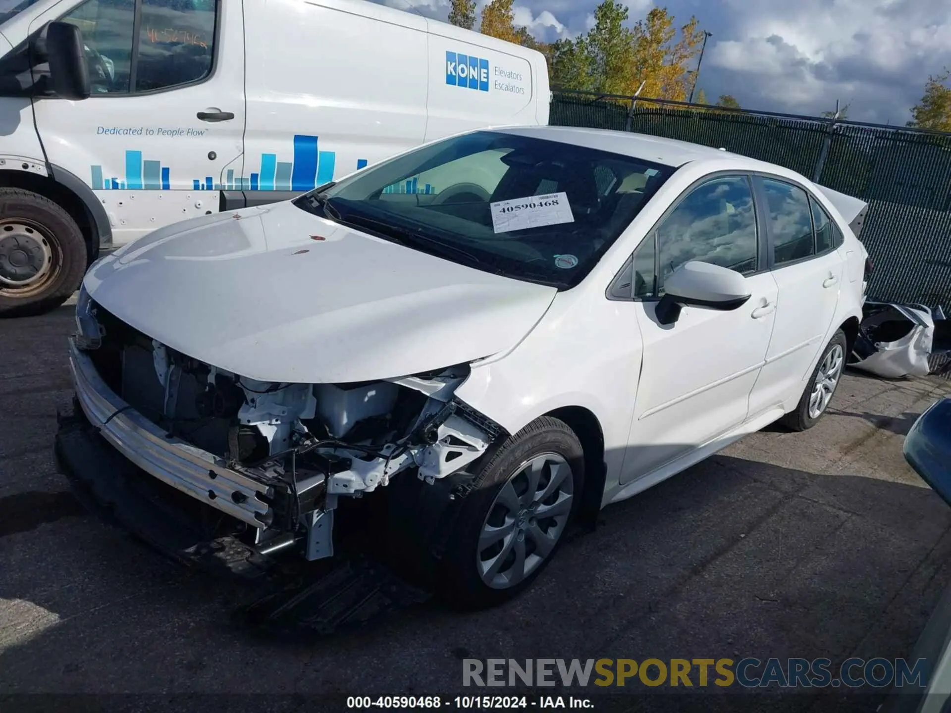 2 Photograph of a damaged car JTDBCMFEXP3017214 TOYOTA COROLLA 2023