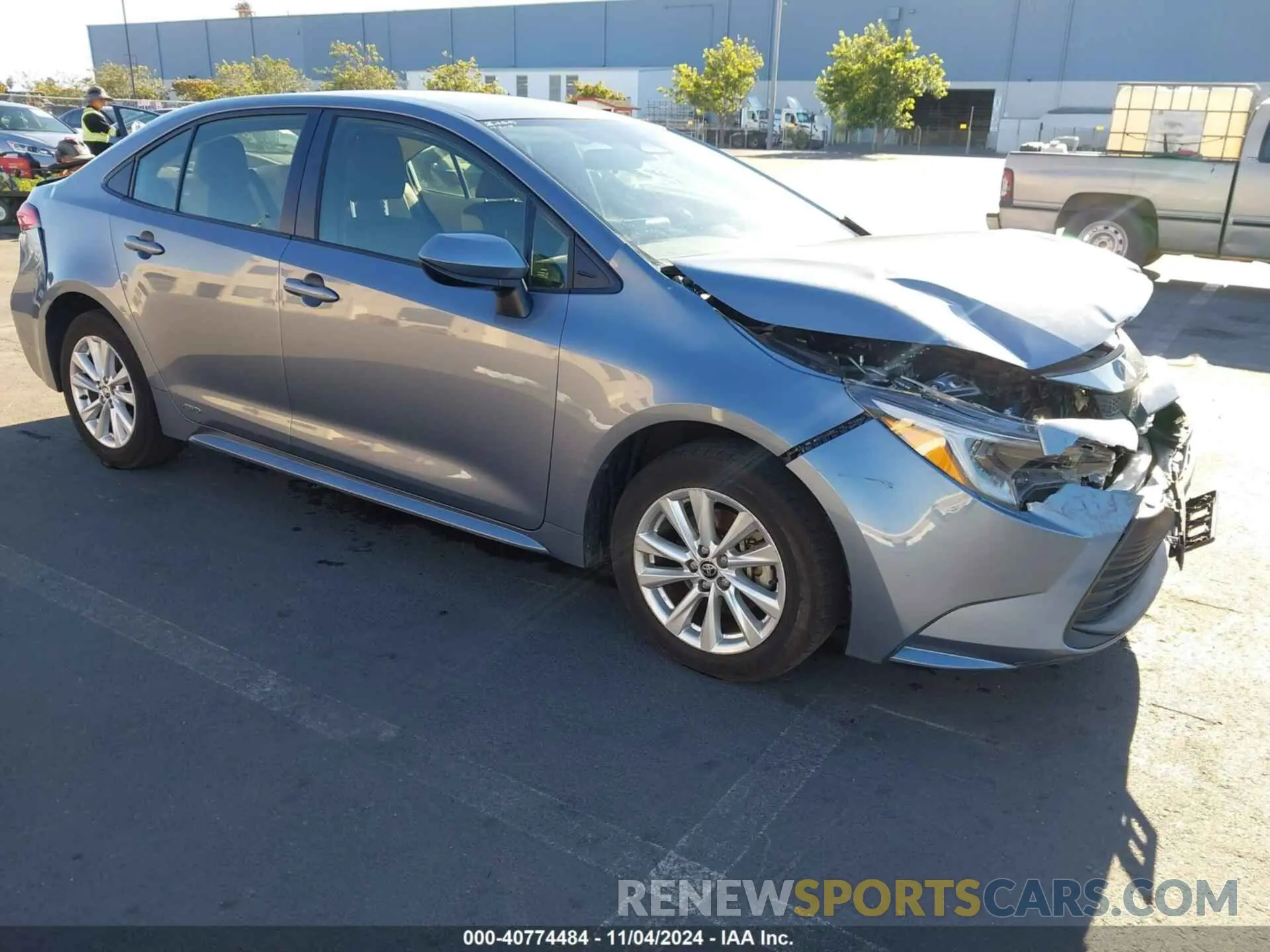 1 Photograph of a damaged car JTDBDMHE0PJ000704 TOYOTA COROLLA 2023