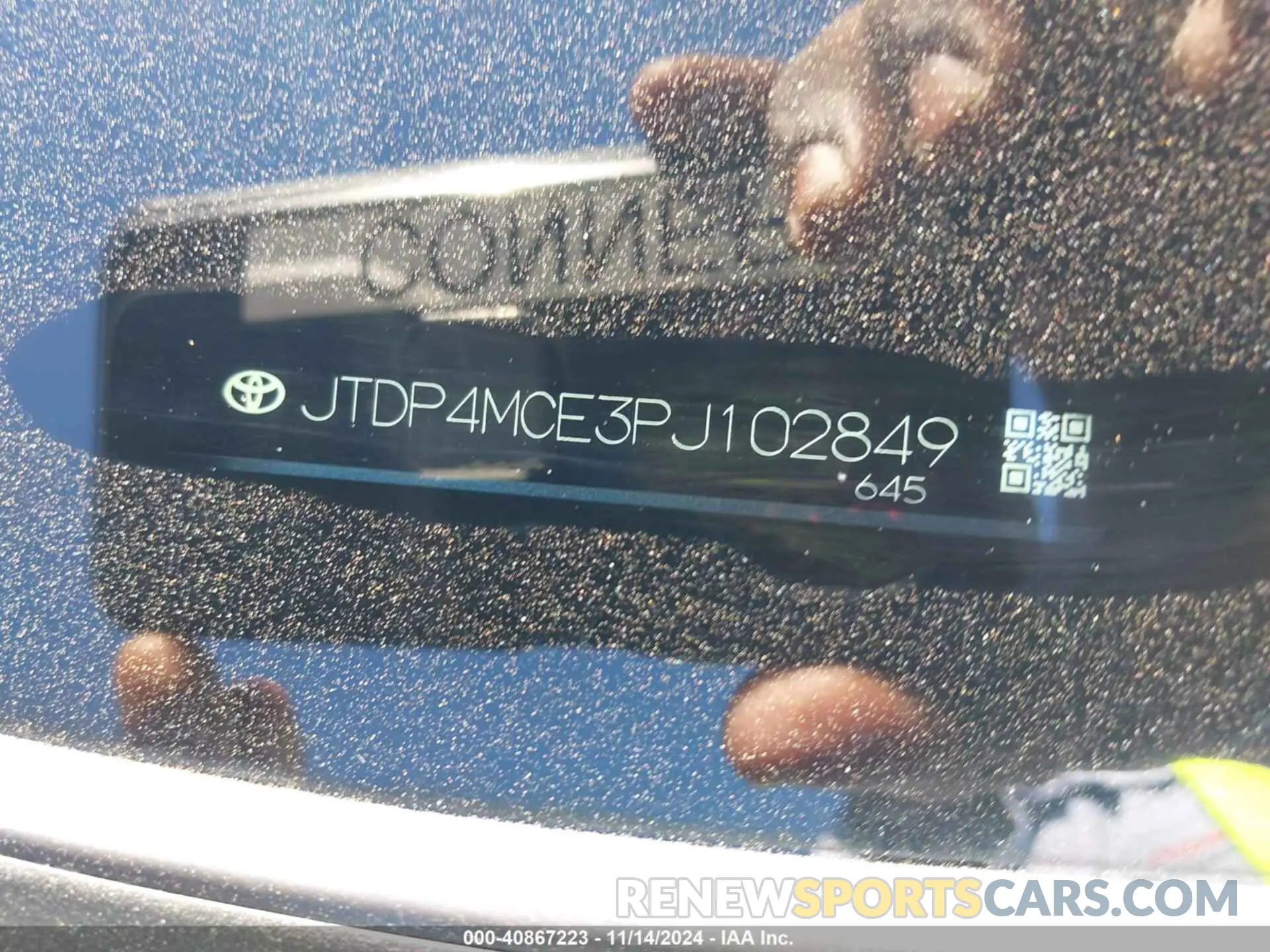 9 Photograph of a damaged car JTDP4MCE3PJ102849 TOYOTA COROLLA 2023