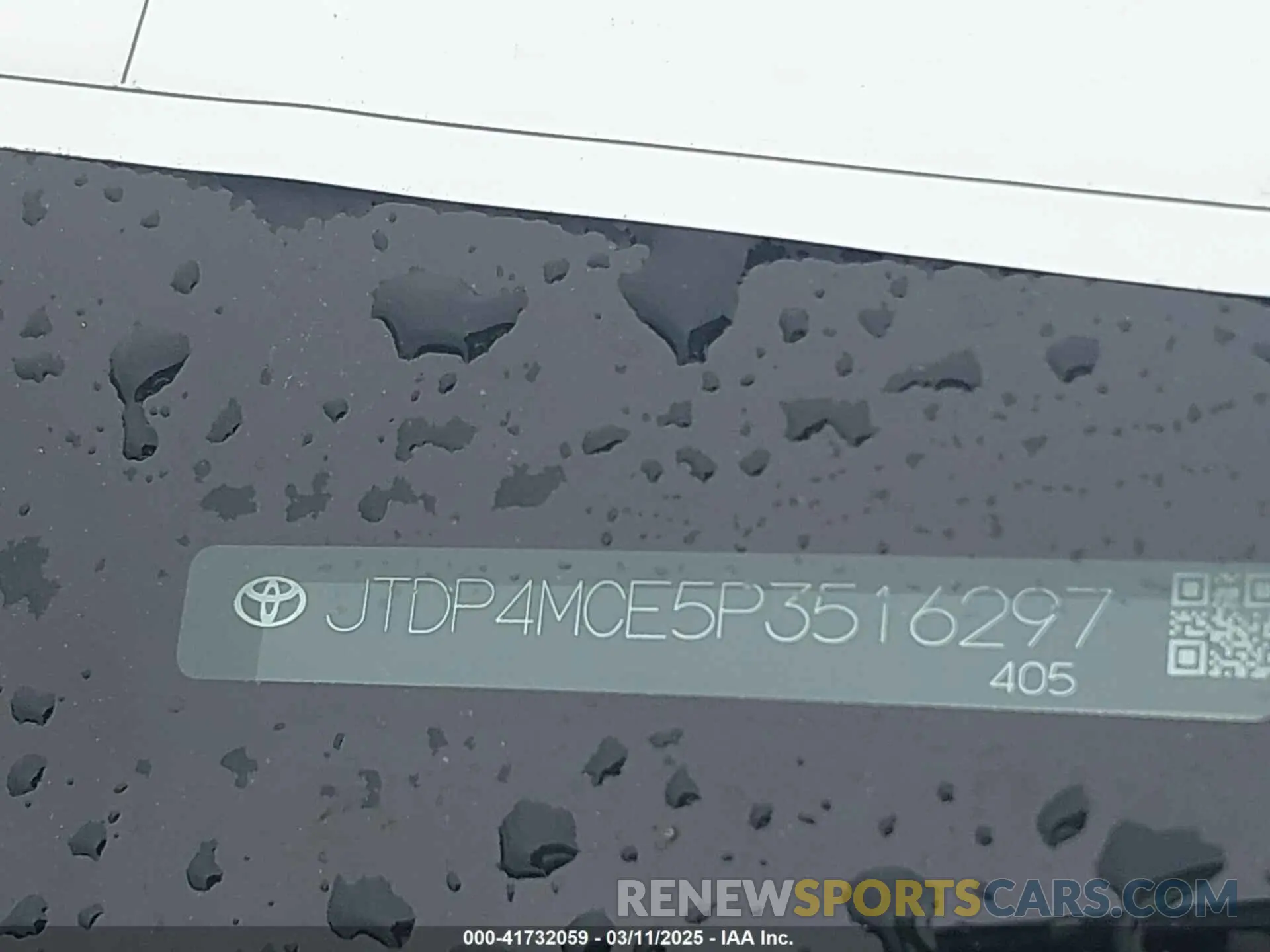 9 Фотография поврежденного автомобиля JTDP4MCE5P3516297 TOYOTA COROLLA 2023