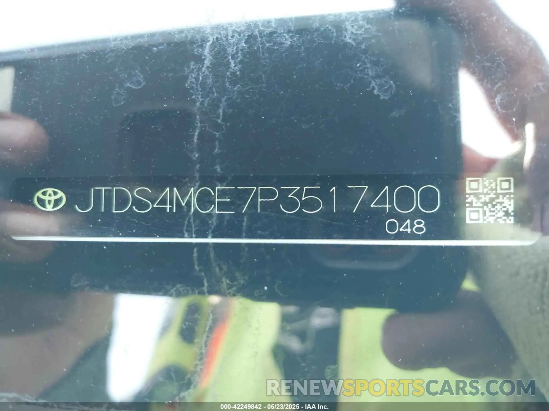 9 Photograph of a damaged car JTDS4MCE7P3517400 TOYOTA COROLLA 2023