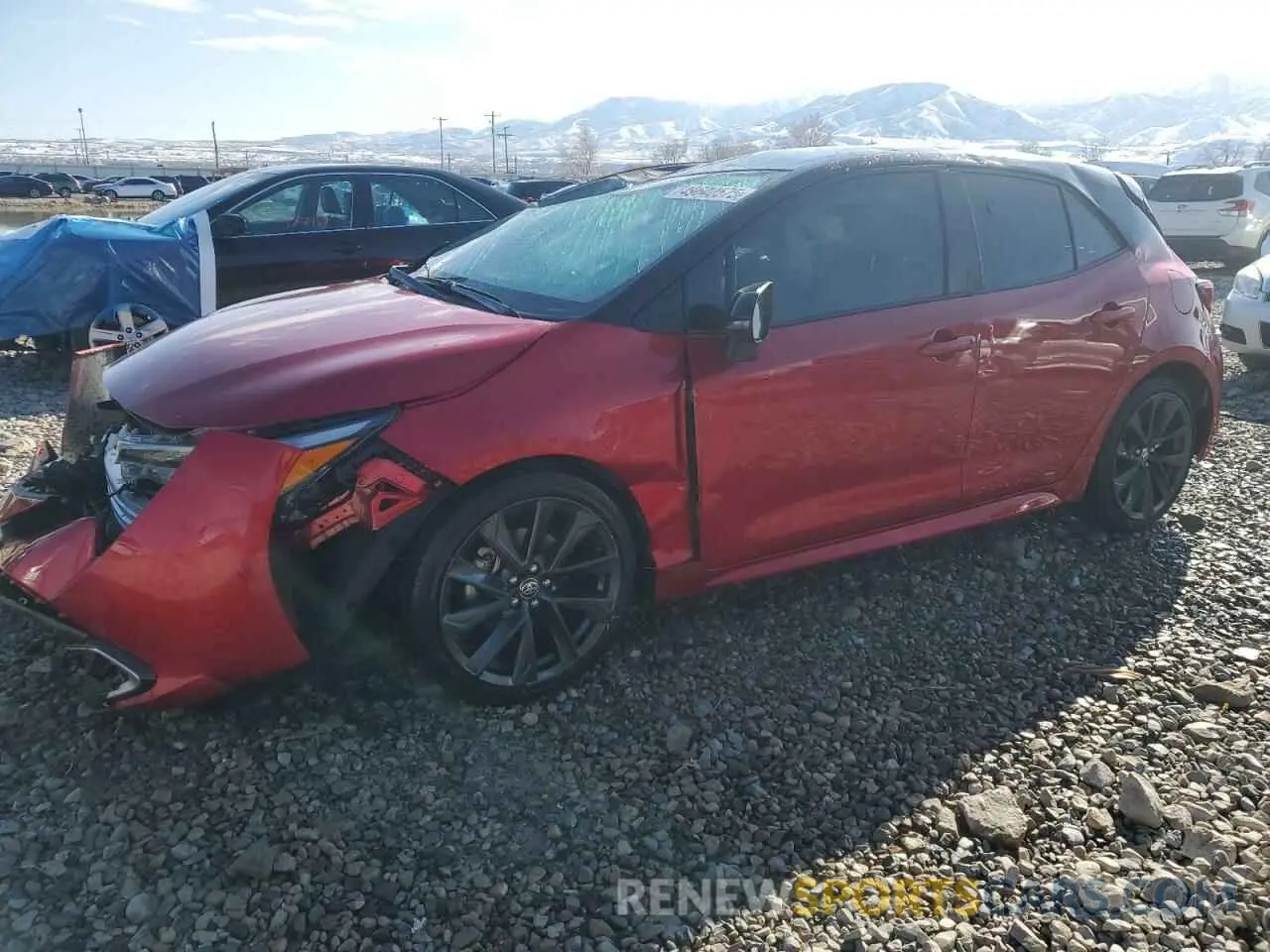 1 Photograph of a damaged car JTNC4MBE0P3195152 TOYOTA COROLLA 2023