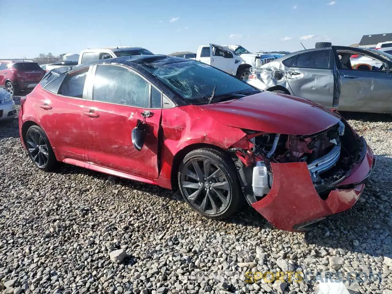 4 Photograph of a damaged car JTNC4MBE0P3195152 TOYOTA COROLLA 2023