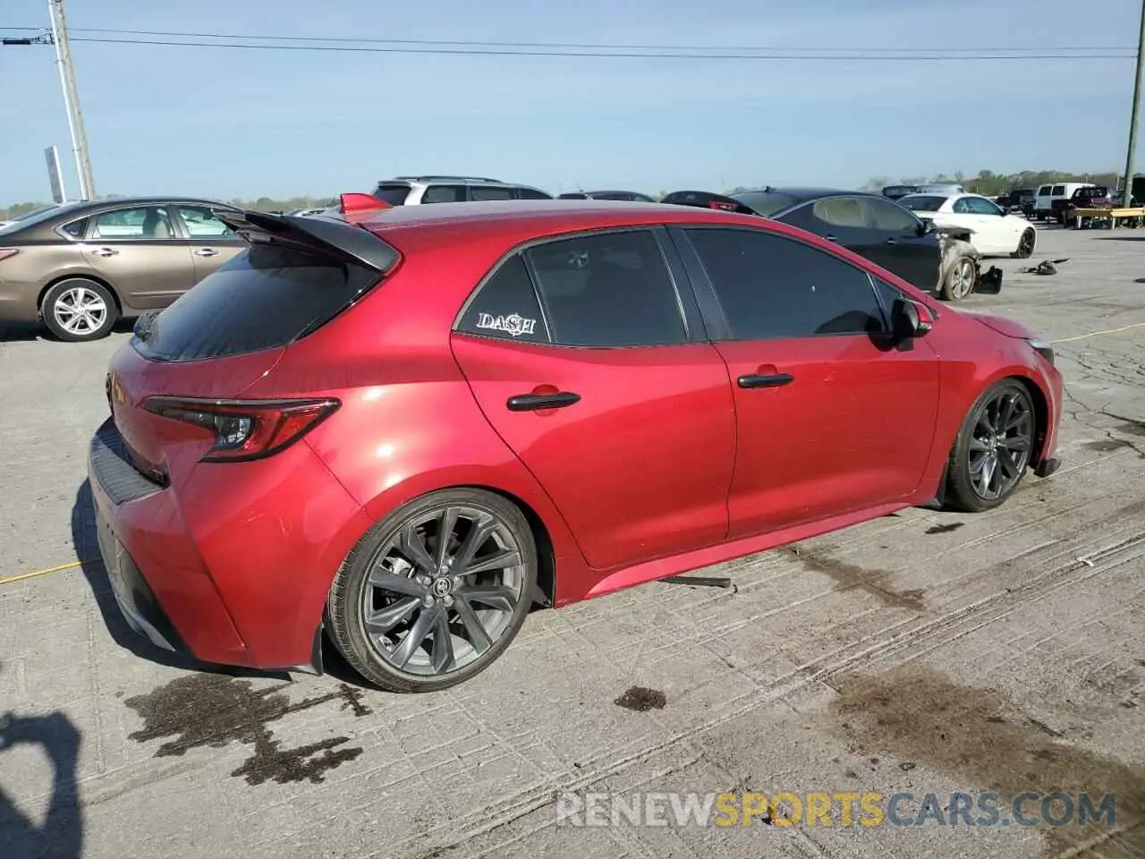 3 Фотография поврежденного автомобиля JTNC4MBE7P3209001 TOYOTA COROLLA 2023