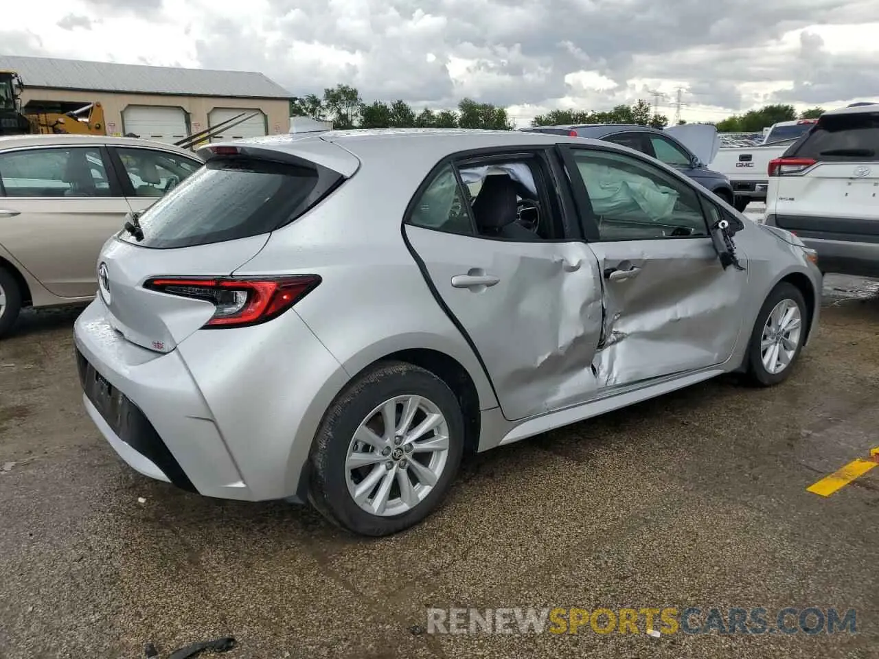 3 Фотография поврежденного автомобиля JTND4MBE2P3203496 TOYOTA COROLLA 2023
