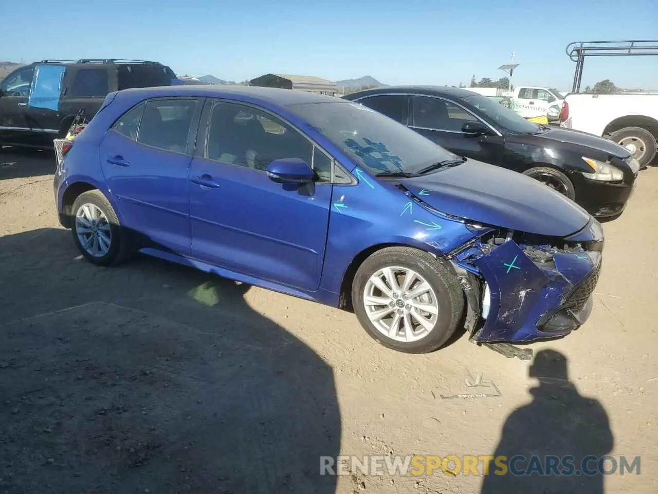 4 Photograph of a damaged car JTND4MBE6P3197167 TOYOTA COROLLA 2023